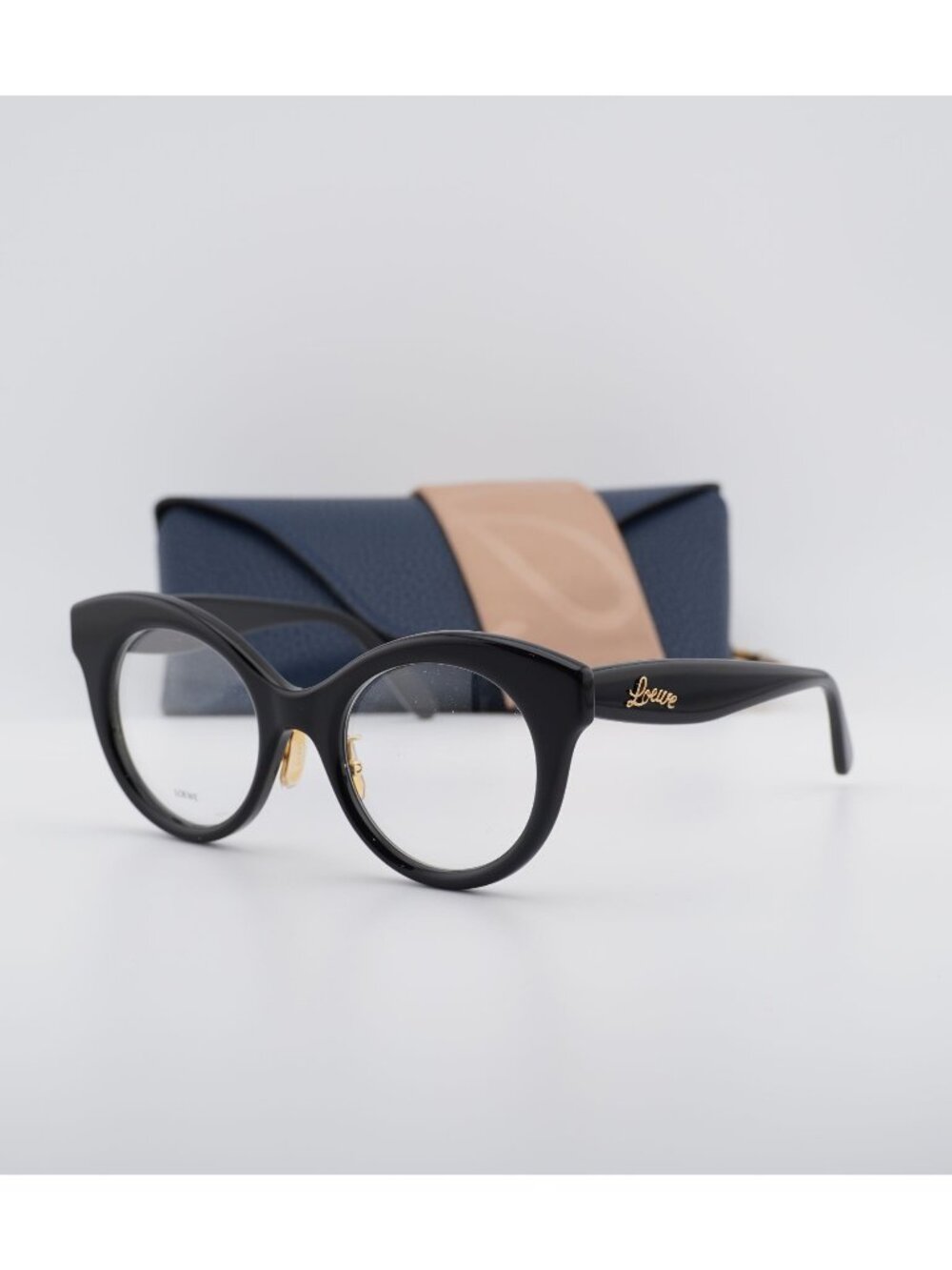 Loewe LW50074F 001 Cat Eye Eyeglasses 50mm - Black